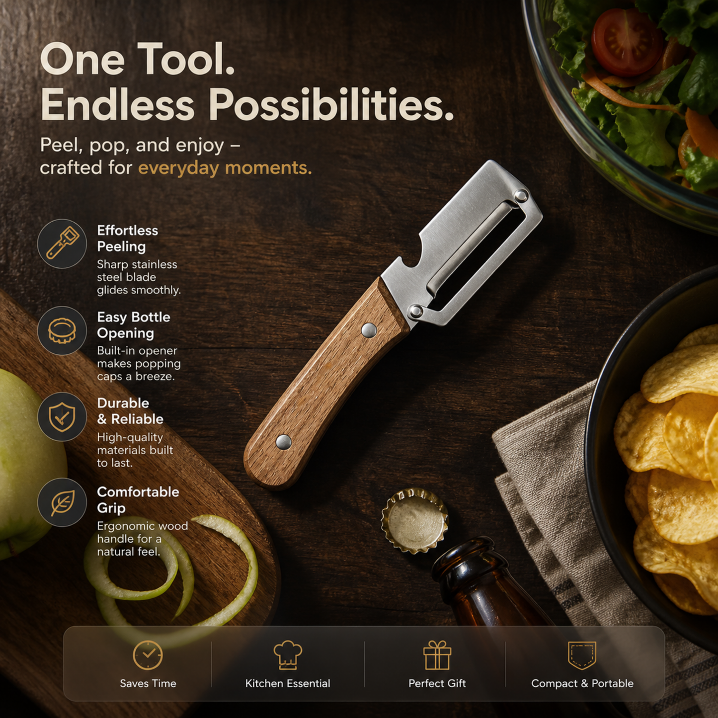 Multi-Function Kitchen Peeler